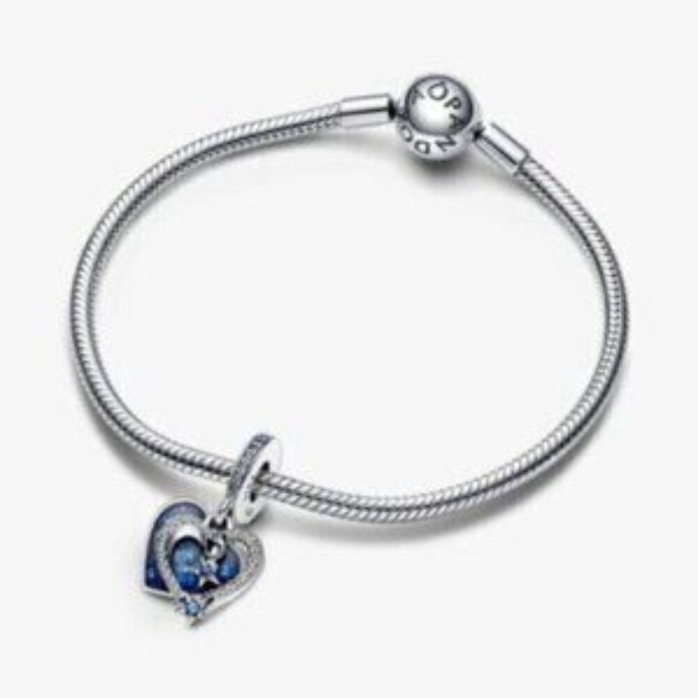 Pandora Blue Heart Charm - Picture 2 of 3
